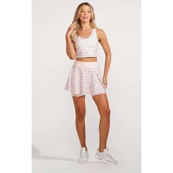 Eleven by Venus Cherry Bomb High Waist Tennis Skirt Cherry Print Size S NWOT$118 - Picture 1 of 7